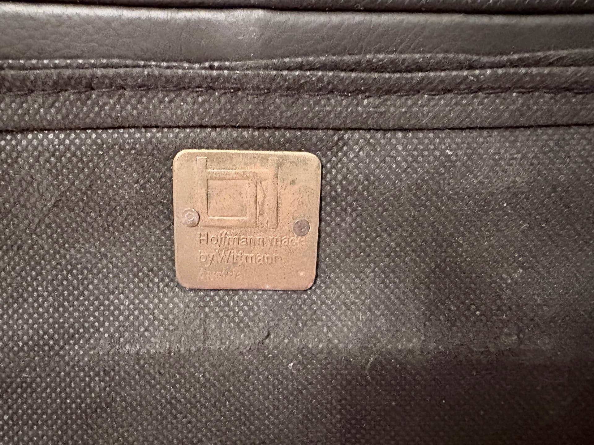 Para foteli Kubus 8020, skóra naturalna czarna, proj. J. Hoffmann, Austria, lata 80. - 190997