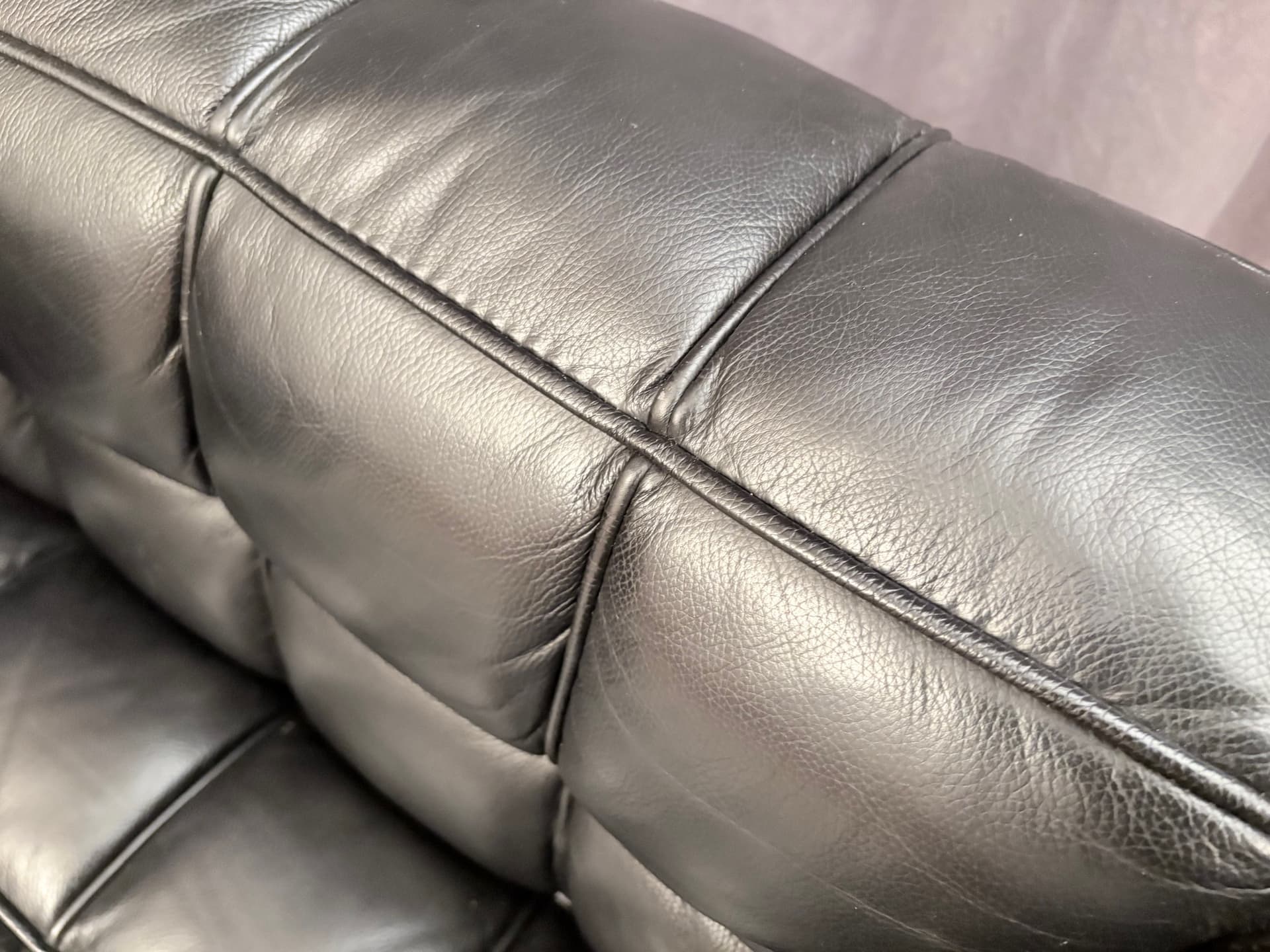 Para foteli Kubus 8020, skóra naturalna czarna, proj. J. Hoffmann, Austria, lata 80. - 190987