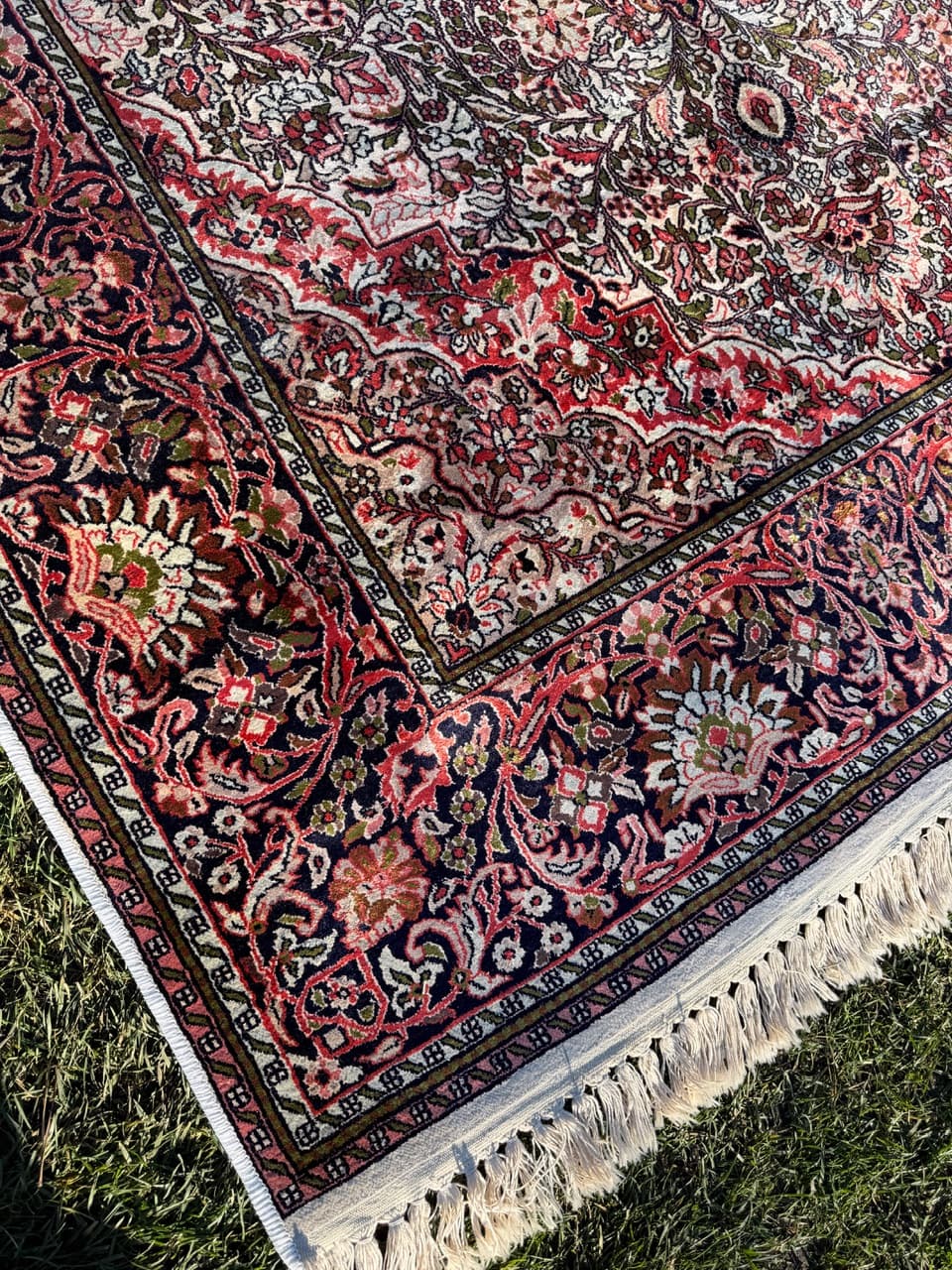 Dywan Ghoum/Qom 300x185 cm, czerwony, jedwab, Indie, lata 90. - 191009