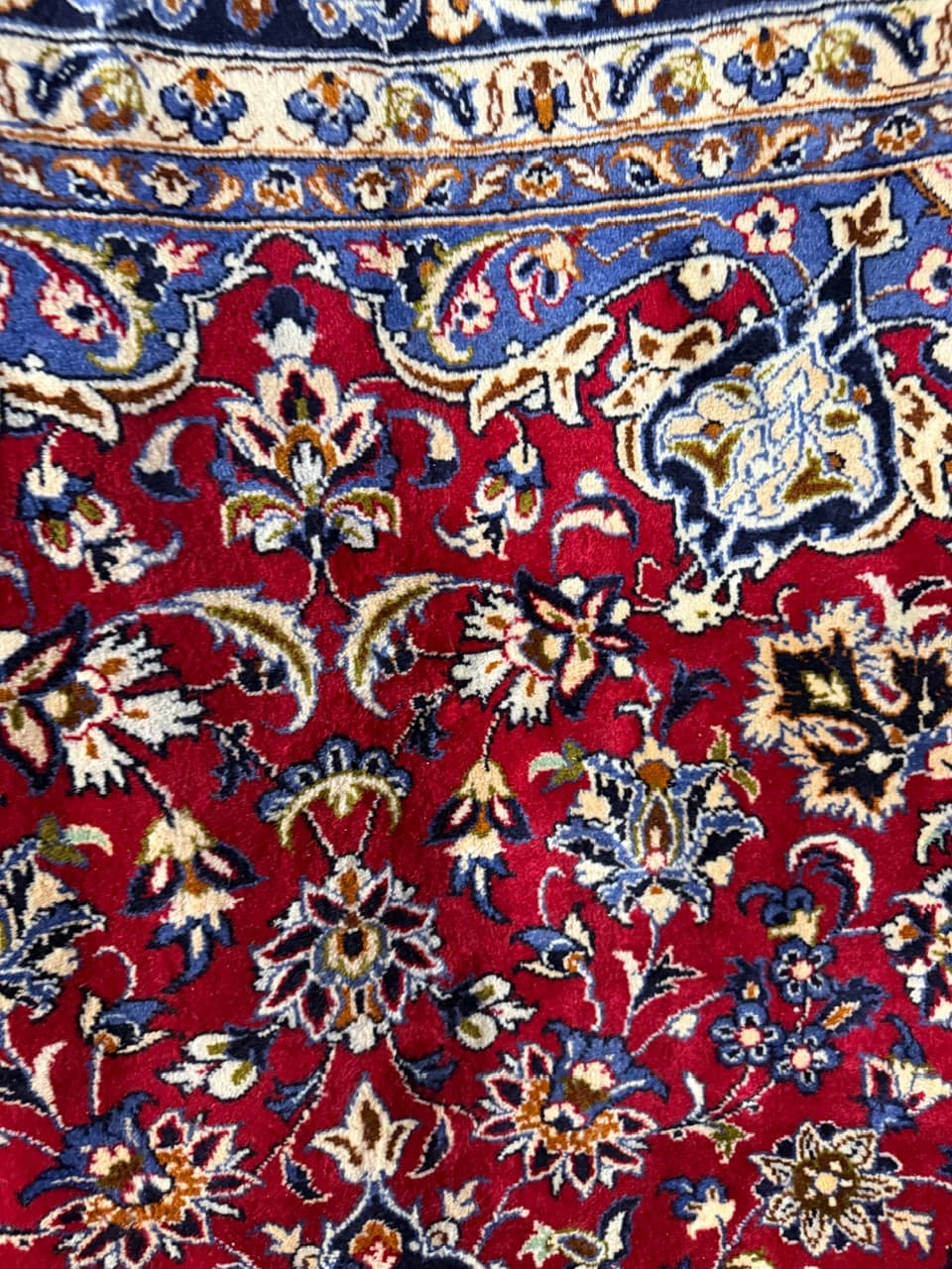 Dywan Keshan 400x300 cm, czerwony, wełna, Iran - 191038