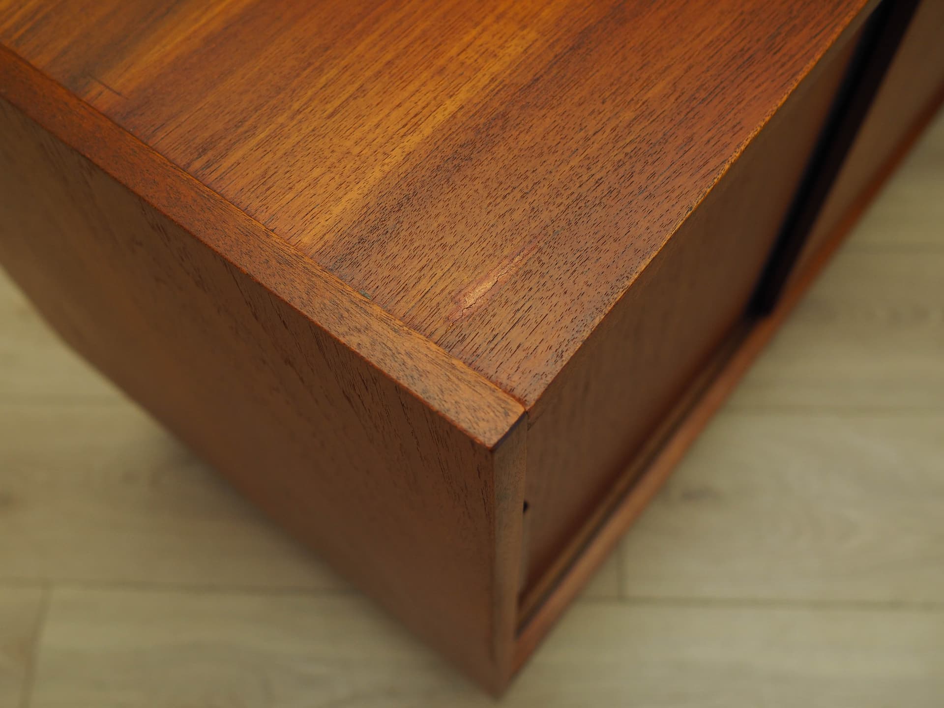 Sideboard, brązowy jasny, teak, Dania, lata 70. - 191142