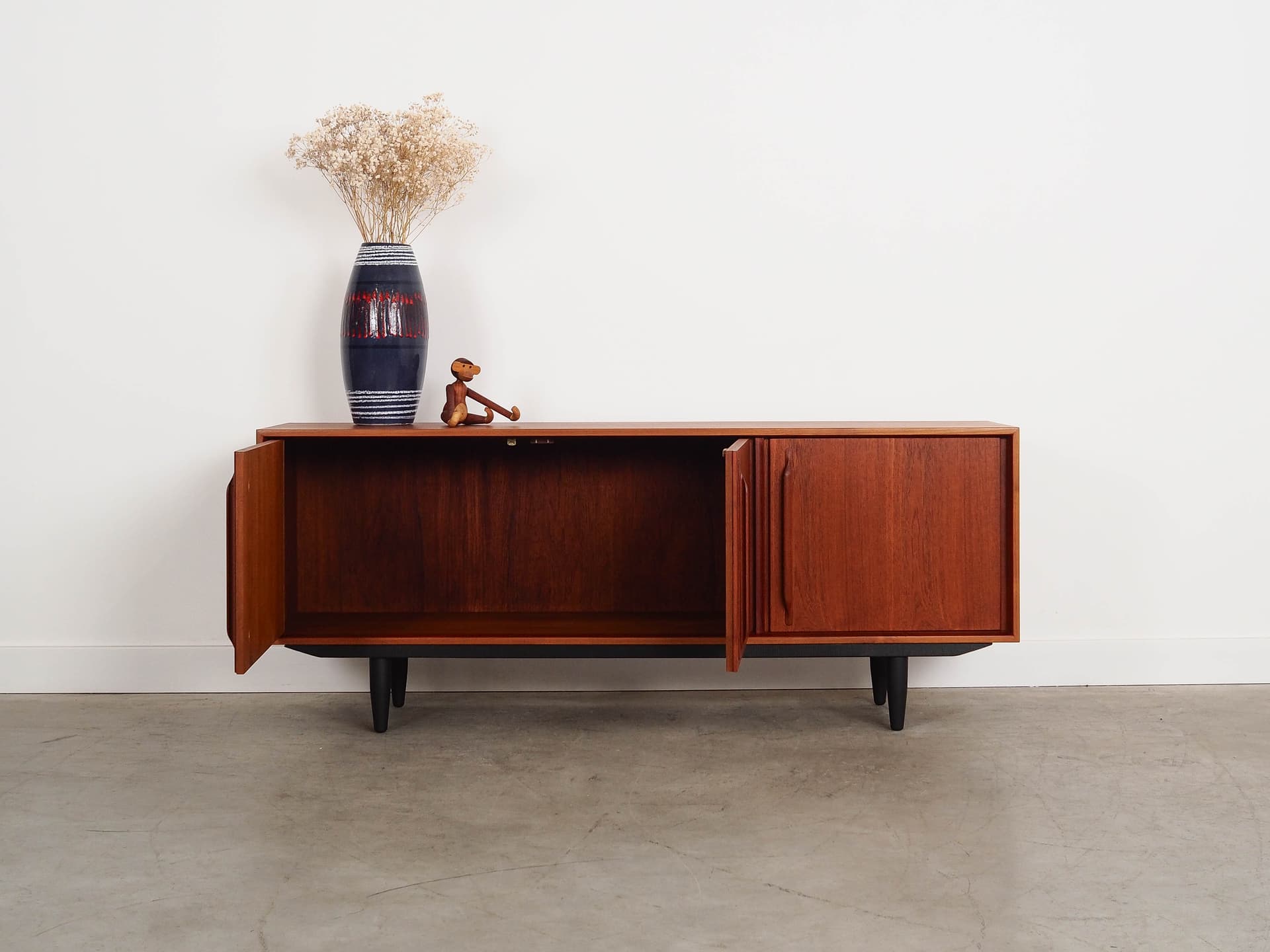 Sideboard, teak brązowy jasny, Dania, lata 60. - 191279