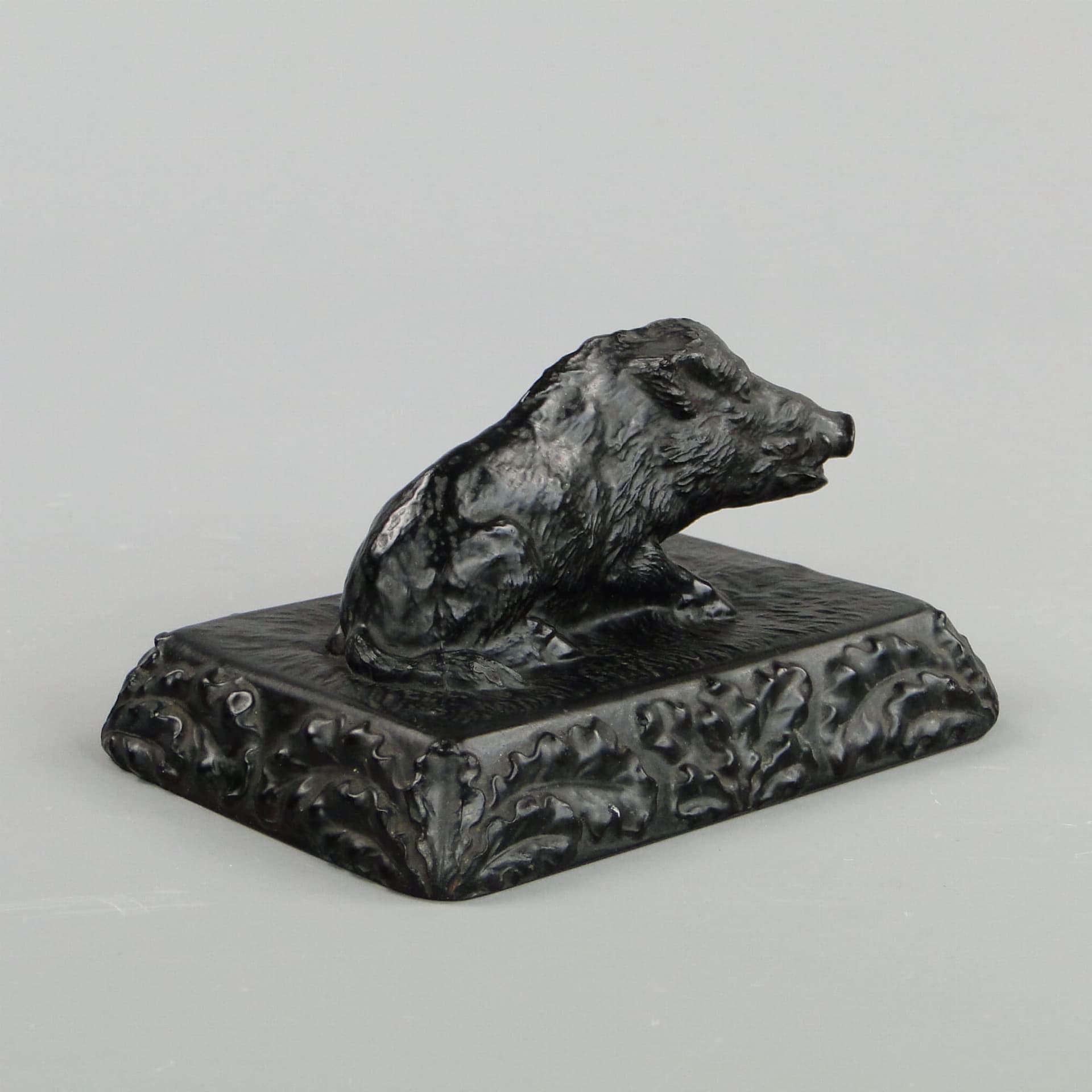 Przycisk do papieru, Art Nouveau, szkło czarne, Ząbkowice, Polska, początek XX w. - 191303