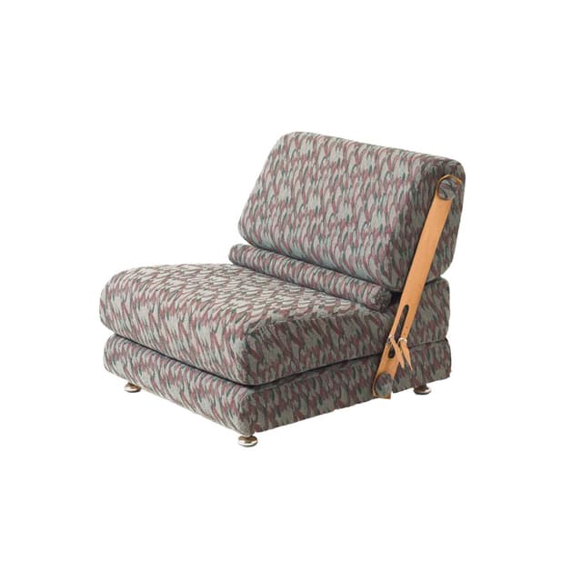 Fotel modułowy rozkładany, multikolor, tkanina, Czechosłowacja, lata 70. - WYMIARY