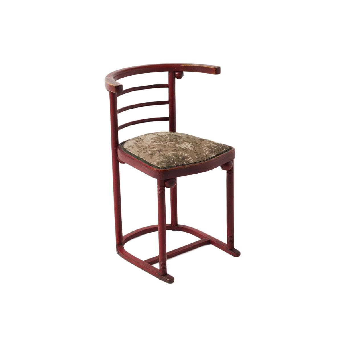 Krzesło Fledermaus 728, drewno brązowy ciemny, proj. J. Hoffmann, Austria, początek XX w. - 192792