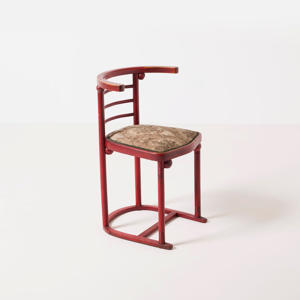 Krzesło Fledermaus 728, drewno brązowy ciemny, proj. J. Hoffmann, Austria, początek XX w. - 191353