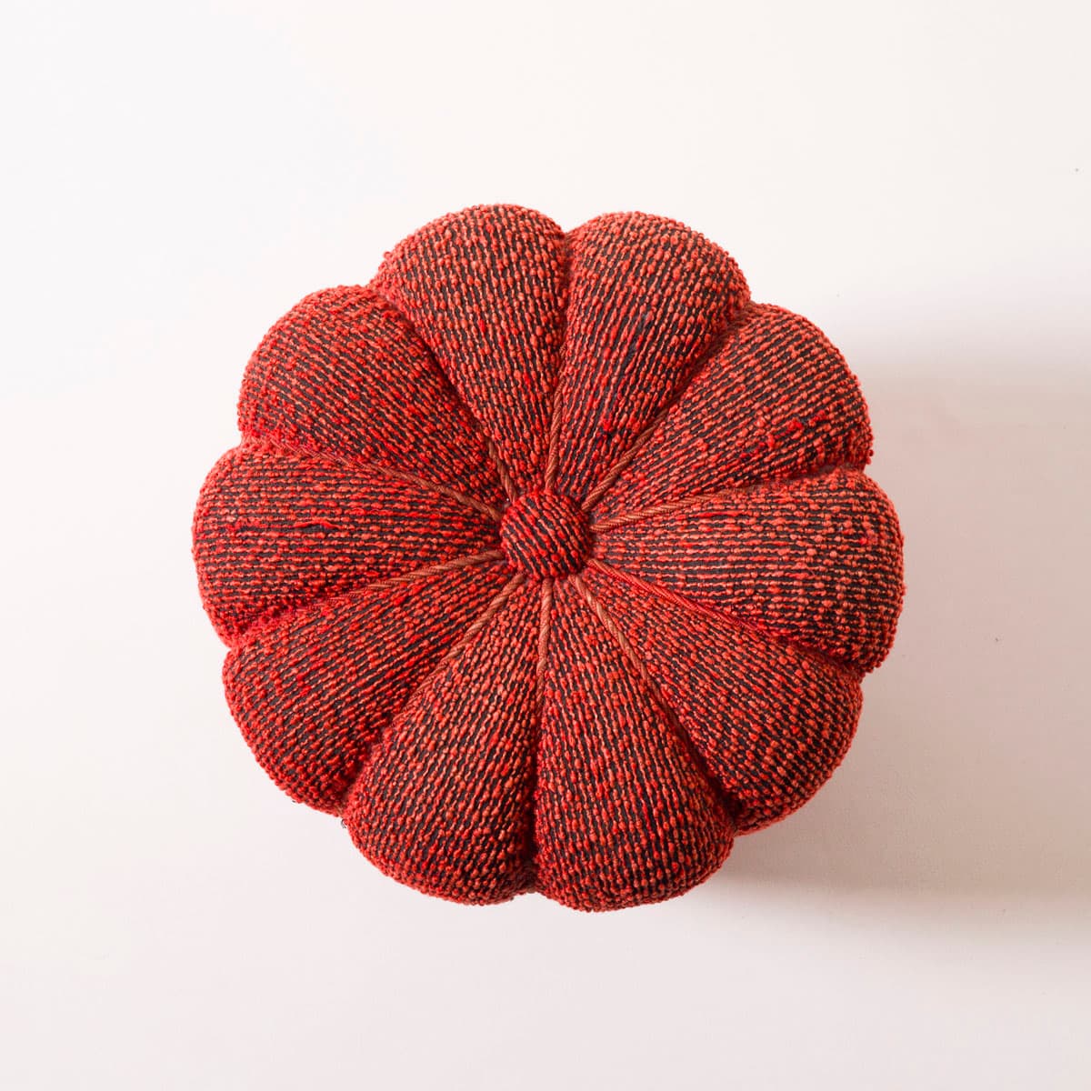 Pouf Tulip, red wool, by J. Halabala, Czech Republic, 1950s - 191376