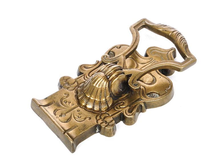 Kołatka secesyjna, złoty brąz, Austria, przełom XIX/XX w. - 191527