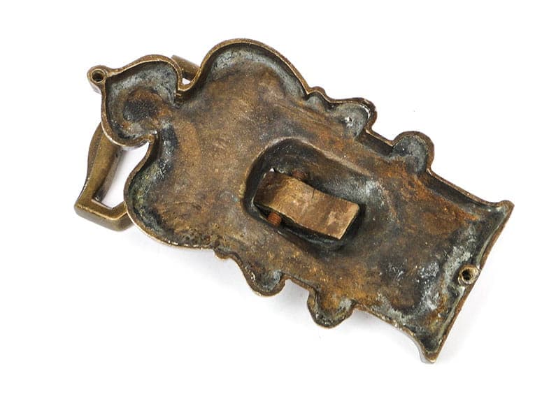 Kołatka secesyjna, złoty brąz, Austria, przełom XIX/XX w. - 191531