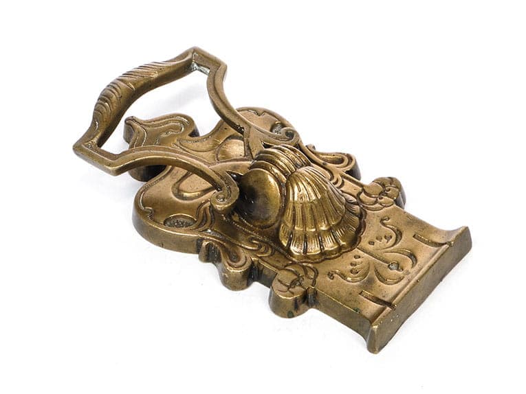 Kołatka secesyjna, złoty brąz, Austria, przełom XIX/XX w. - 191524