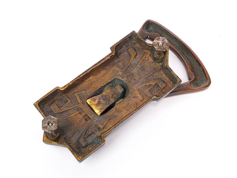 Art Nouveau Door Knocker, dark brown brass, Austria, 1890s - 191592