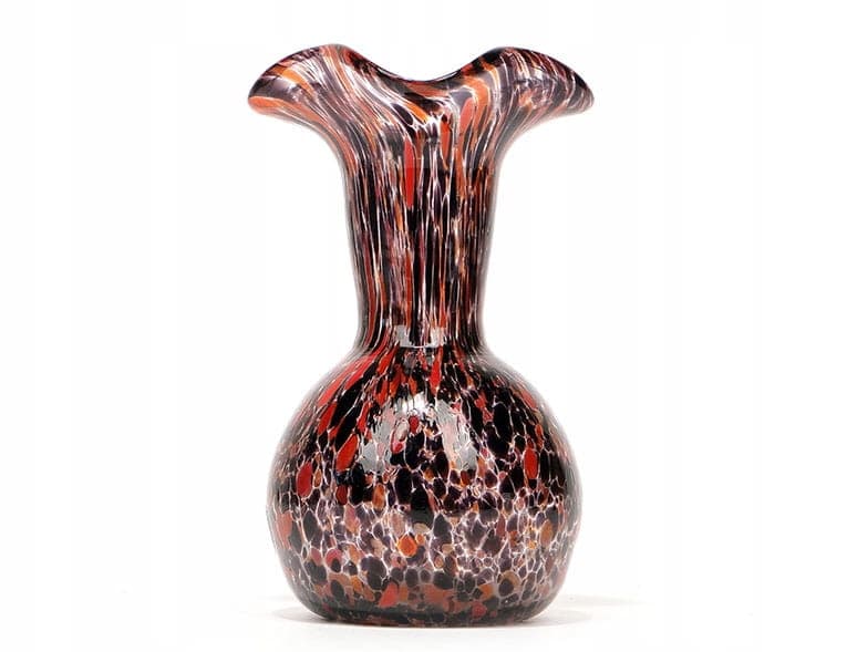 Wazon mozaikowy, multikolor, szkło, Kralik, Czechy, lata 30. - 191635