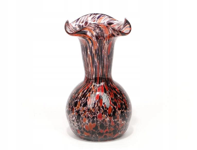 Wazon mozaikowy, multikolor, szkło, Kralik, Czechy, lata 30. - 191637