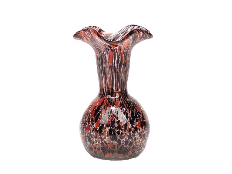 Wazon mozaikowy, multikolor, szkło, Kralik, Czechy, lata 30.