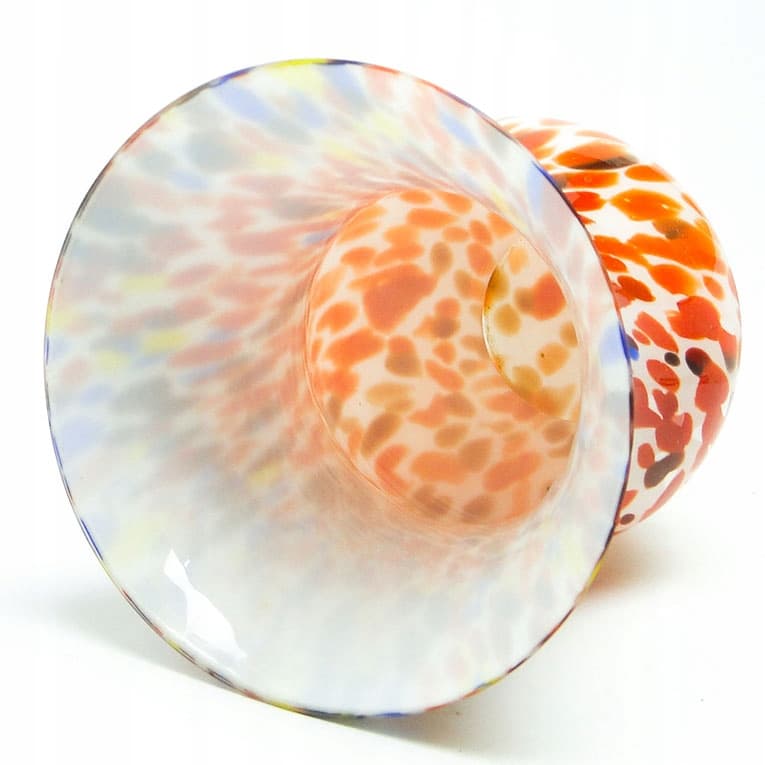 Wazon Art Deco, Spatterglass, szkło multicolor, Czechy, lata 30. - 191643