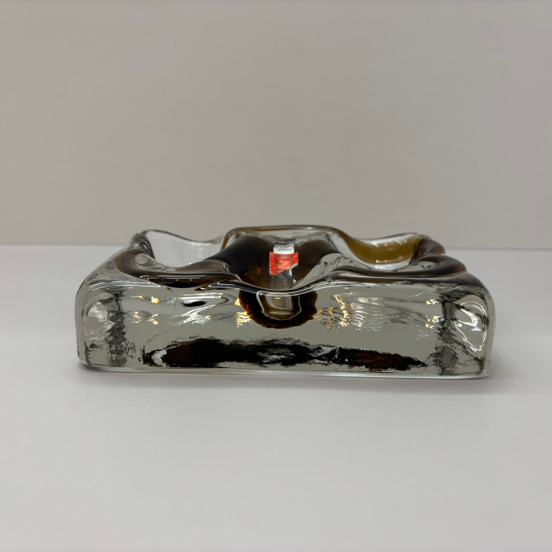 Podstawka na fajki, szary, szkło, Niemcy, lata 70. - 191677