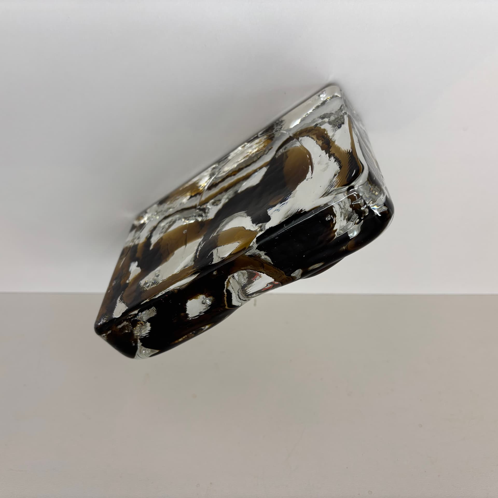 Podstawka na fajki, szary, szkło, Niemcy, lata 70. - 191684