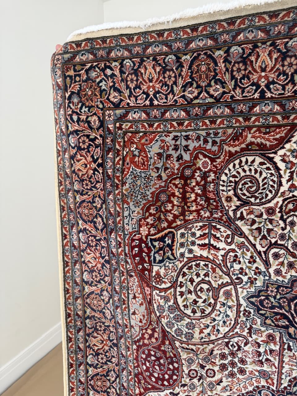 Rug Ghoum, 240x140 cm, red wool, Iran, 1990s. - 191712