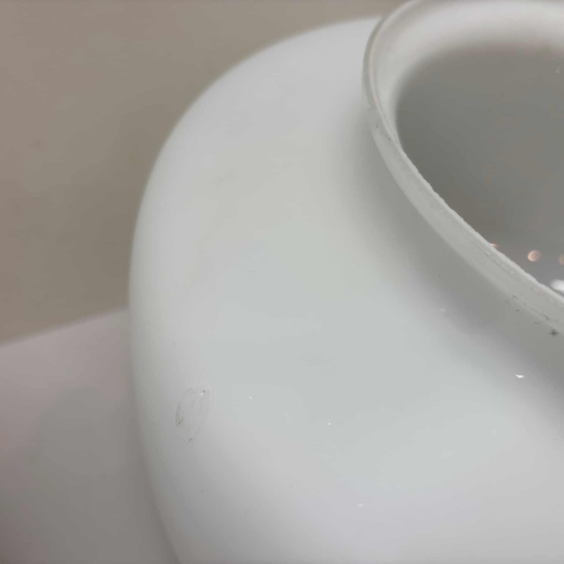 Pair of wall lamps Bauhaus, white glass, chrome, Germany, 1970s. - 191771