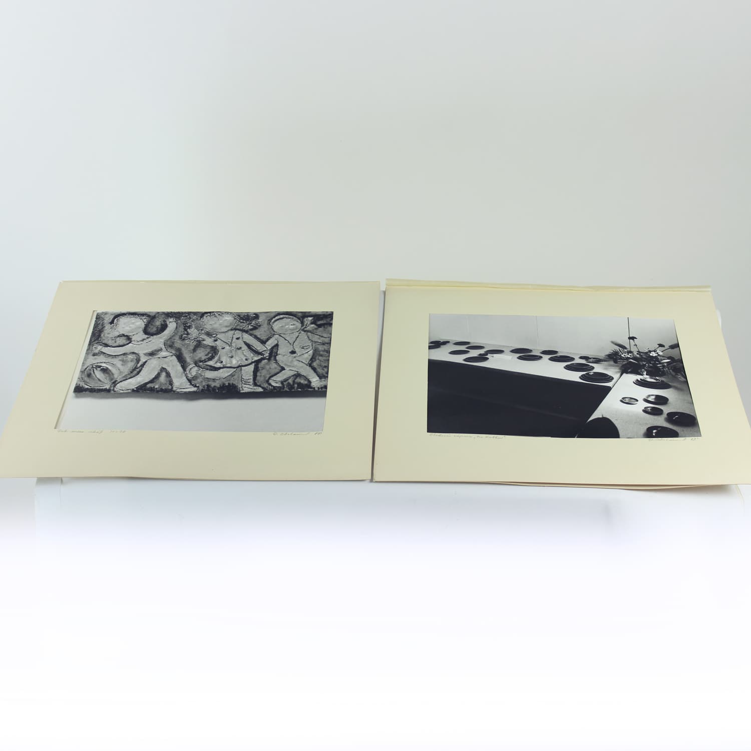 Zestaw czterech fotografii artystycznych, czarno-białe, proj. D. Abrahámová, Czechosłowacja, lata 80. - 191823