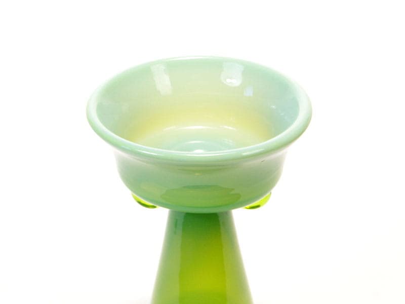 Wazon, szkło zielone, proj. K. Krawczyk, Polska, lata 70. - 191888