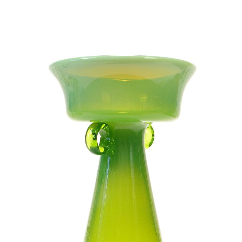 Wazon, szkło zielone, proj. K. Krawczyk, Polska, lata 70. - 191890