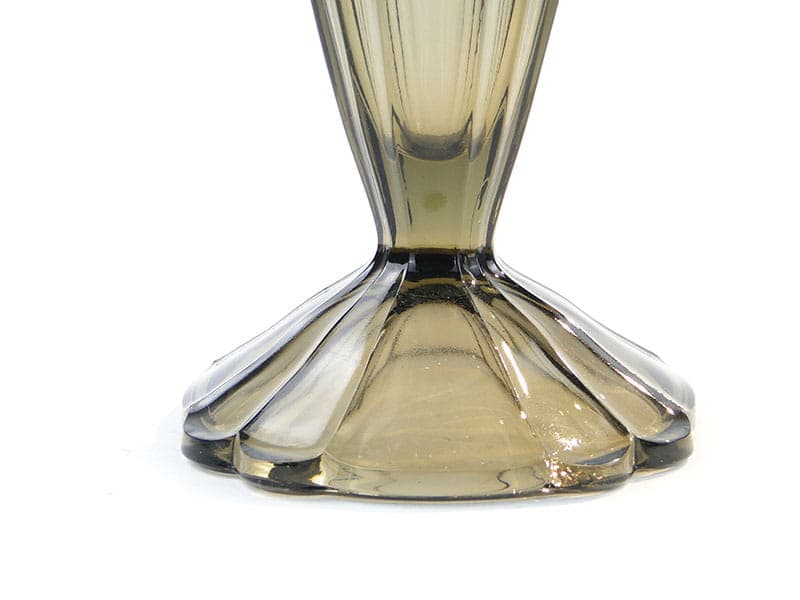 Wazon Art Deco, oliwkowy, szkło, Val Saint Lambert, Belgia, lata 50. - 192168