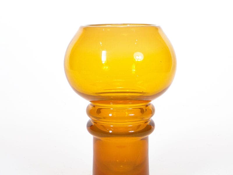 Wazon Izolator, szkło pomarańczowe, proj. K. Krawczyk, Polska, lata 70. - 192195