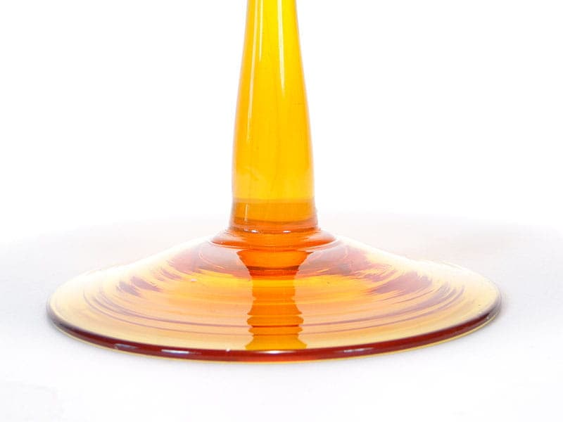 Wazon kielich, szkło żółte, proj. Z. Horbowy, Polska, lata 70. - 192216