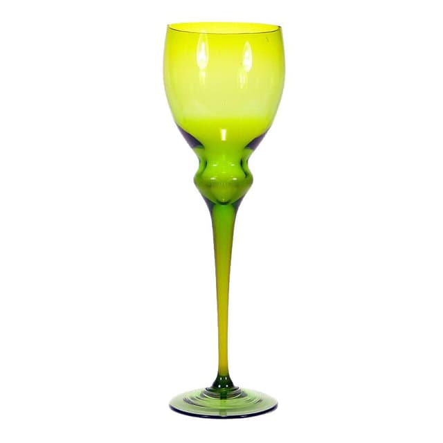 Kielich artystyczny, multikolor szkło, proj. Z. Horbowy, Polska, lata 70. - WYMIARY