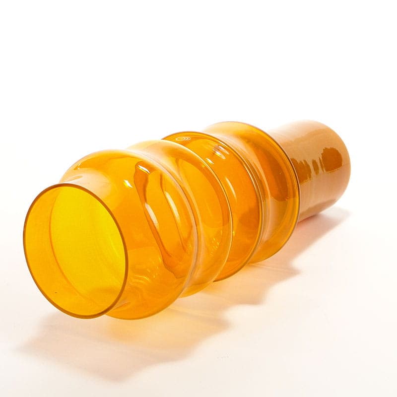 Vase Eryk, orange glass, by Z. Horbowy, Poland, 1970s. - 192232