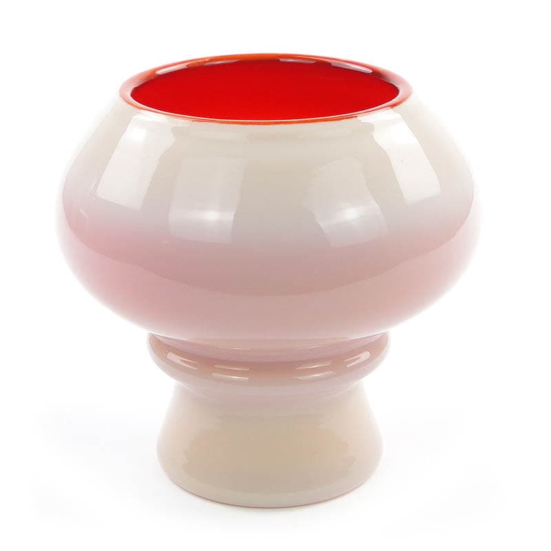 Wazon, szkło białe, proj. Z. Horbowy, Polska, lata 70. - 192253