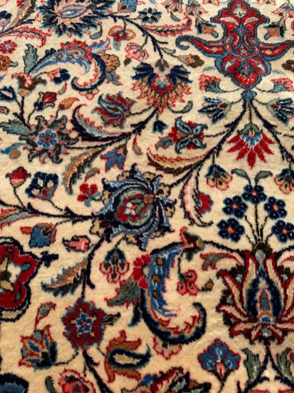 Dywan Isfahan 310x200 cm, beżowy, wełna, Iran - 192429