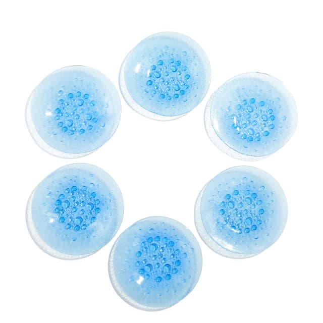 Set of dessert plates Asteroid, blue glass, by J. S. Drost, Ząbkowice, Poland, 1960s. - DIMENSION