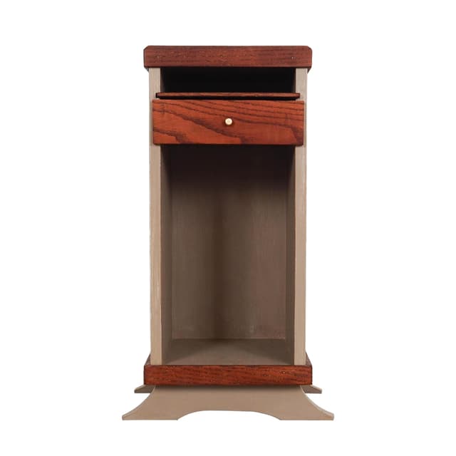 Szafka, szary, dąb, Dania, lata 60. - WYMIARY