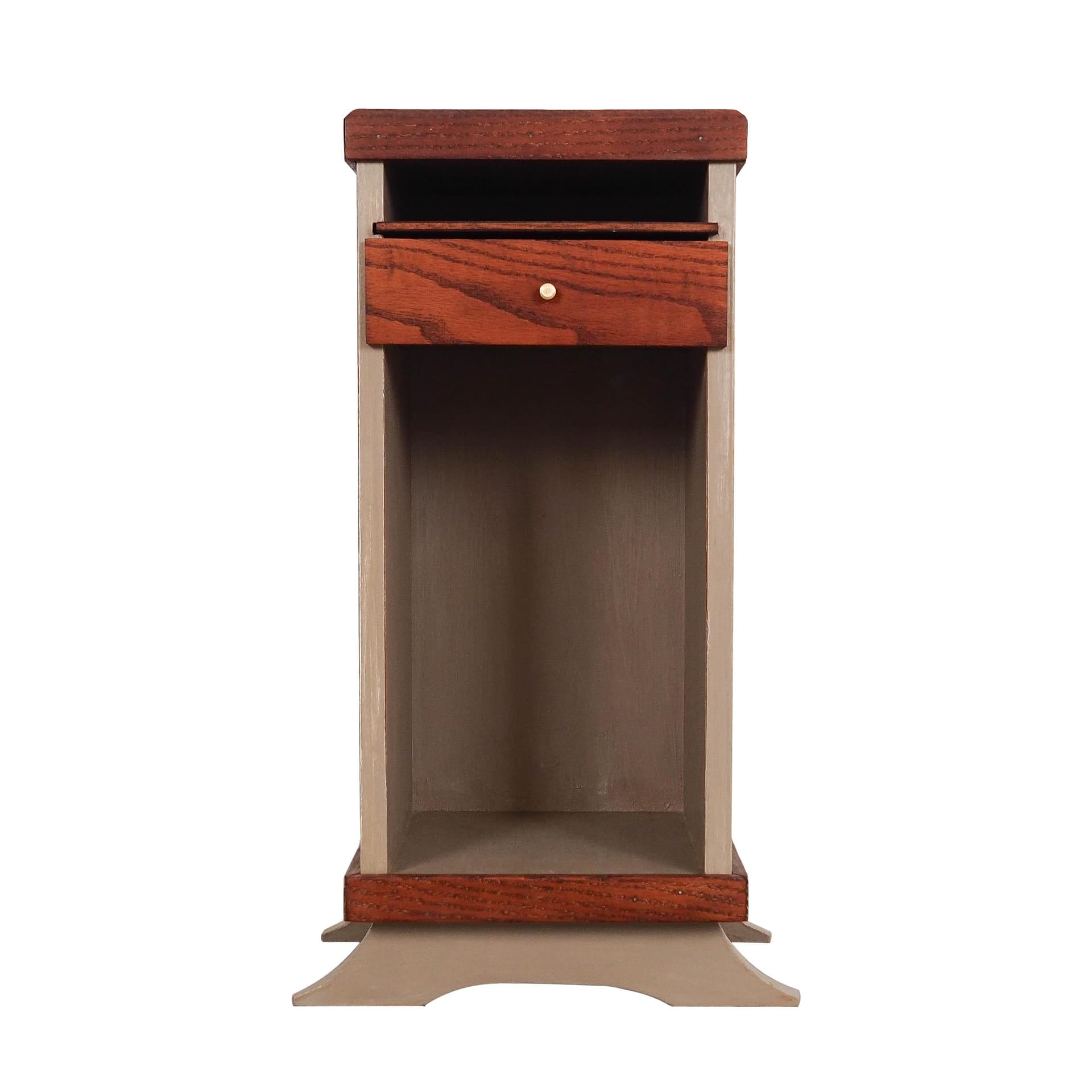 Szafka, szary, dąb, Dania, lata 60. - 192485