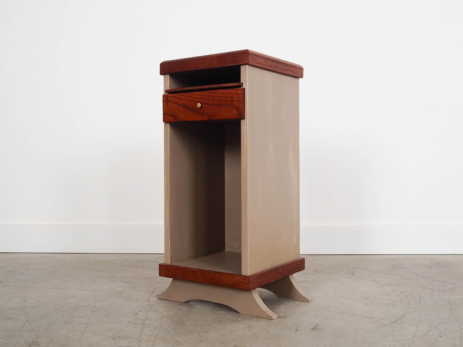 Szafka, szary, dąb, Dania, lata 60. - 192487