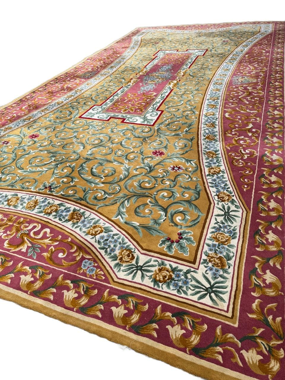 Rug Aubusson 800x400 cm, multicolor wool, France, 1990s.
