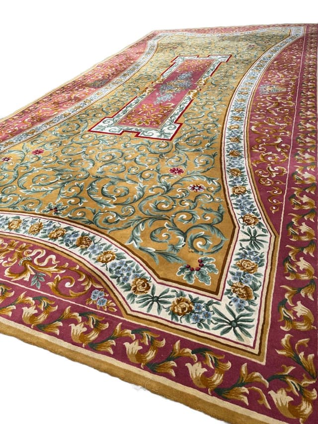 Rug Aubusson 800x400 cm, multicolor wool, France, 1990s. - DIMENSION