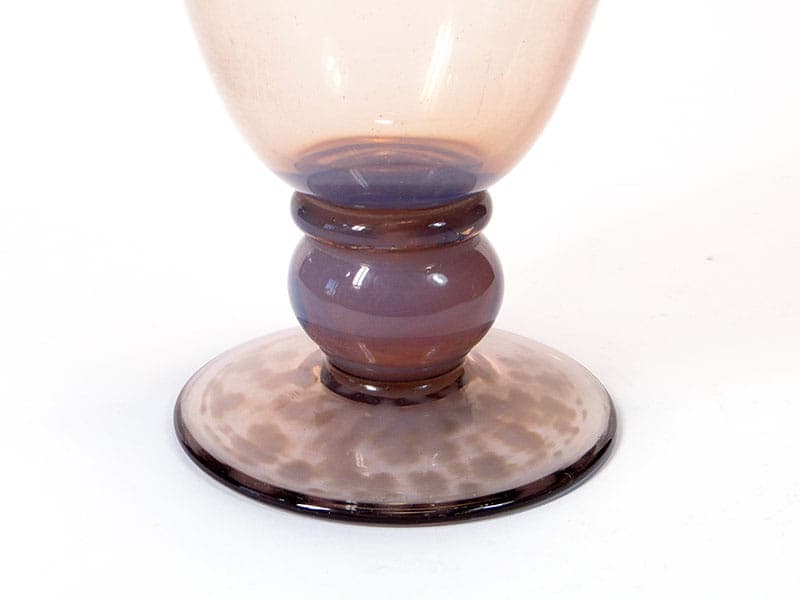 Wazon amfora, fiolet, szkło, proj. J. Słuczan-Orkusz, Polska, lata 70. - 192605