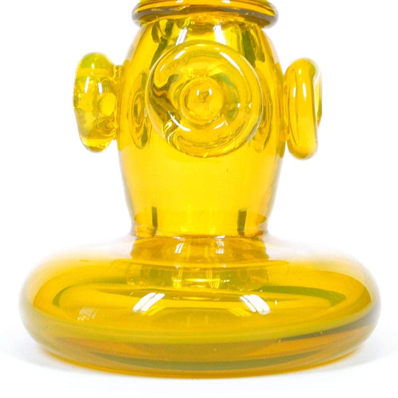 Wazon, szkło żółte, proj. J. Słuczan-Orkusz, Polska, lata 70. - 192623