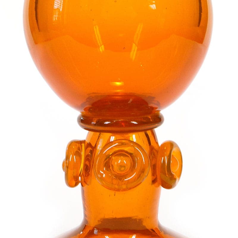 Wazon artystyczny, orange, szkło, proj. J. Słuczan-Orkusz, Polska, lata 70. - 192626