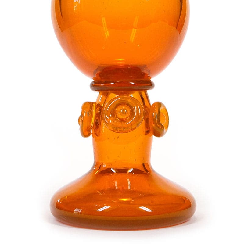 Wazon artystyczny, orange, szkło, proj. J. Słuczan-Orkusz, Polska, lata 70. - 192630