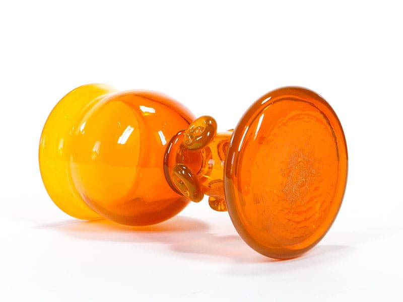 Wazon artystyczny, orange, szkło, proj. J. Słuczan-Orkusz, Polska, lata 70. - 192624