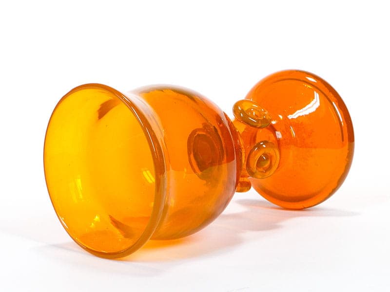 Wazon artystyczny, orange, szkło, proj. J. Słuczan-Orkusz, Polska, lata 70. - 192625