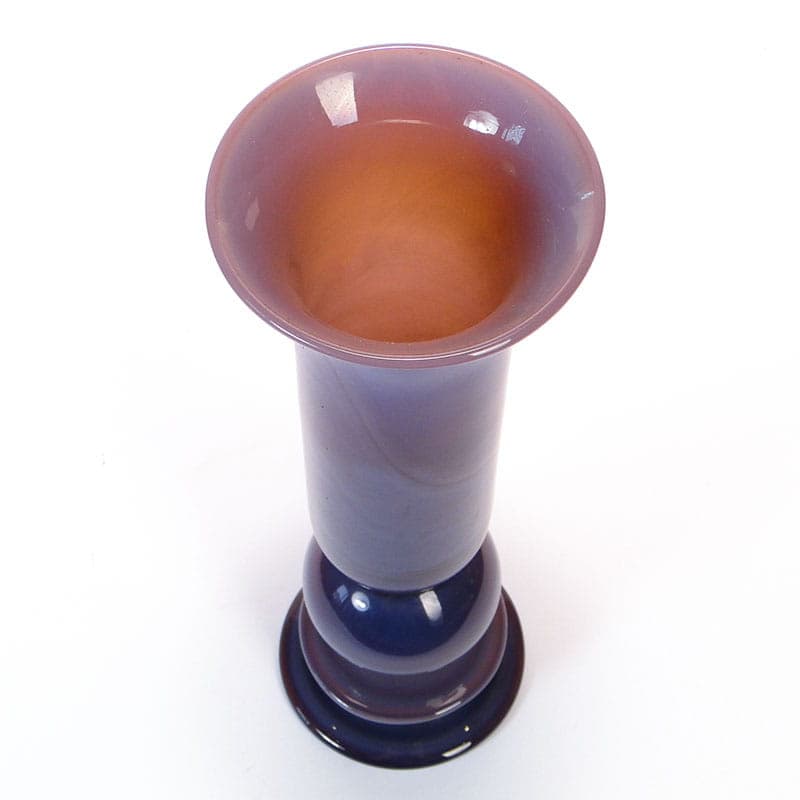 Wazon, szkło fiolet, proj. M. Jakubas, Polska, lata 70. - 192651