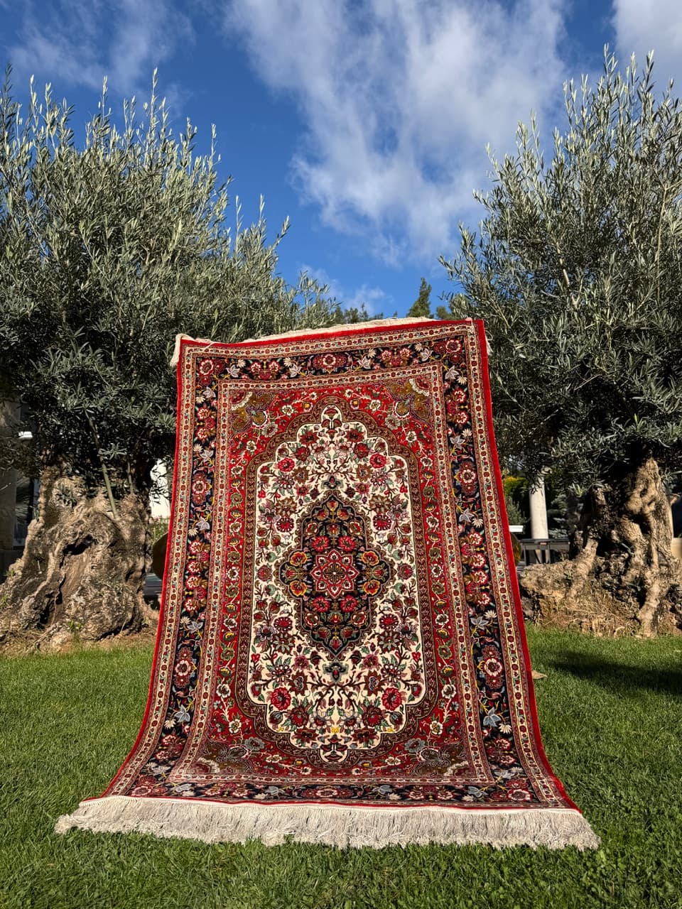 Dywan Ghoum, 180x100 cm, jedwab multikolor, Iran - 192691