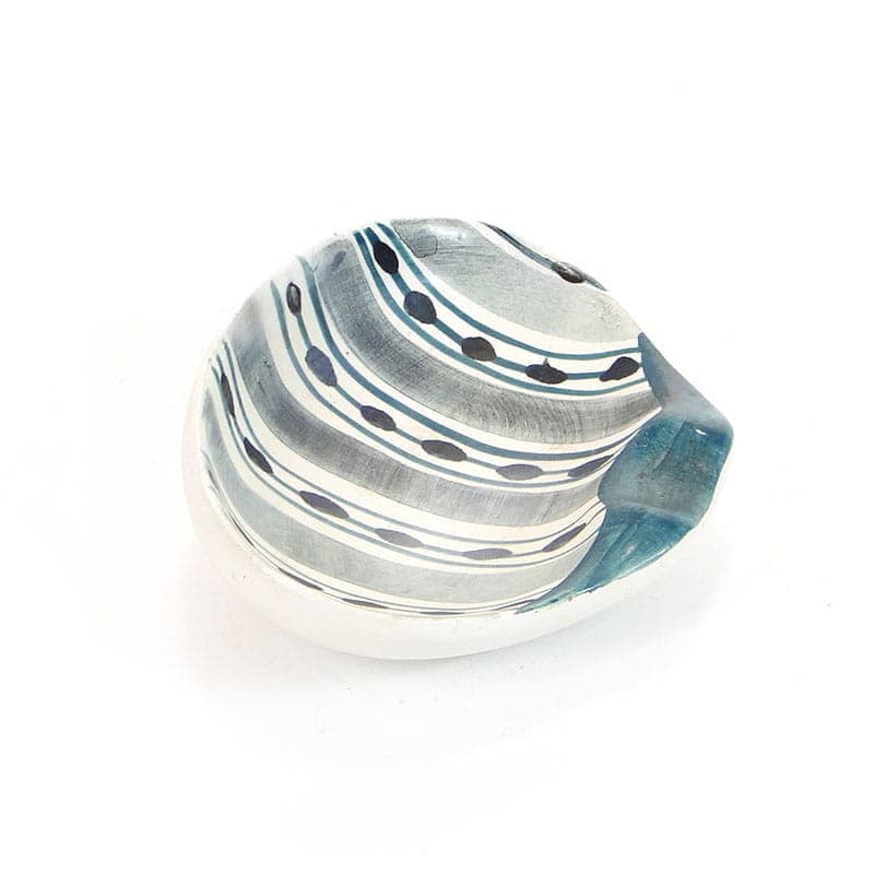 Ashtray, multicolor faience, by E. Piwek-Białoborska, Włocławek, Poland, 1950s. - 193590