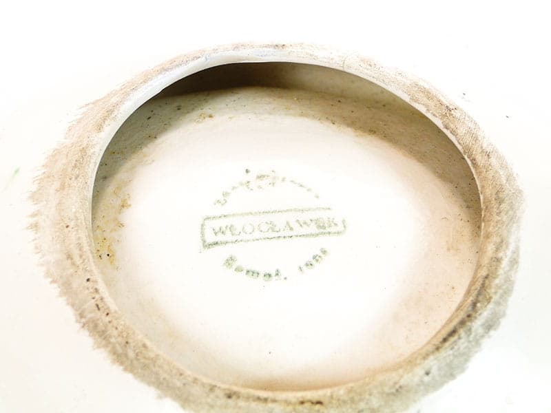 Ashtray, multicolor faience, by E. Piwek-Białoborska, Włocławek, Poland, 1950s. - 193594