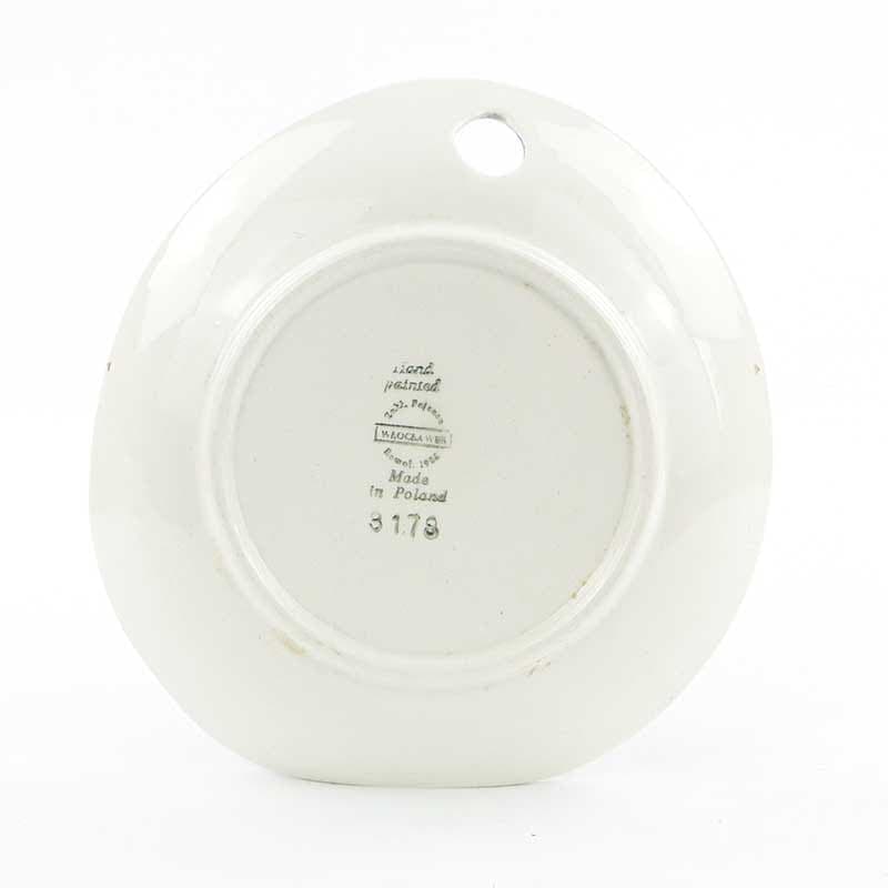 Talerz Polski New Look, szary, ceramika, proj. E. Piwek-Białoborska, Włocławek, Polska, lata 50. - 193602